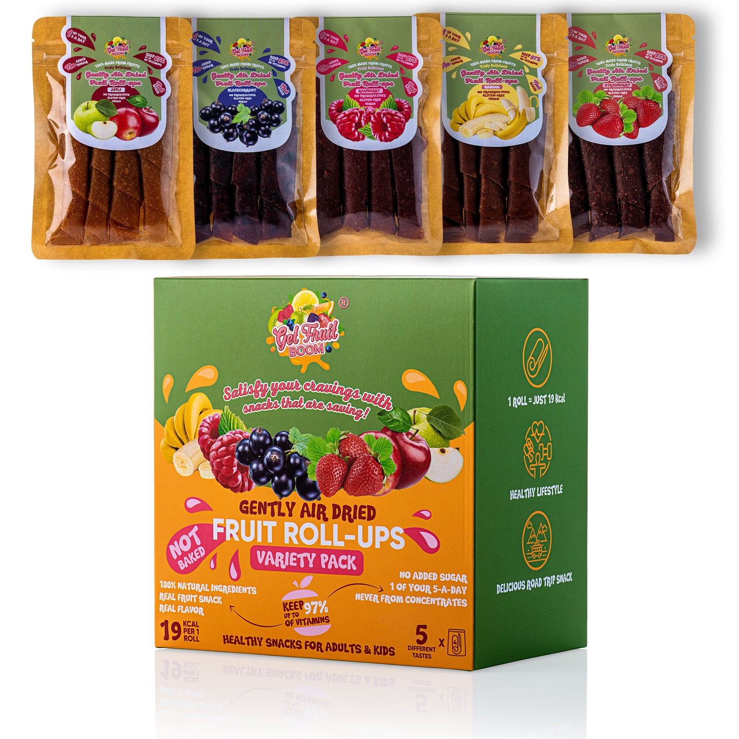 Dried Fruit Snacks | Fruit Roll Ups Near Me | Get Fruit Boom